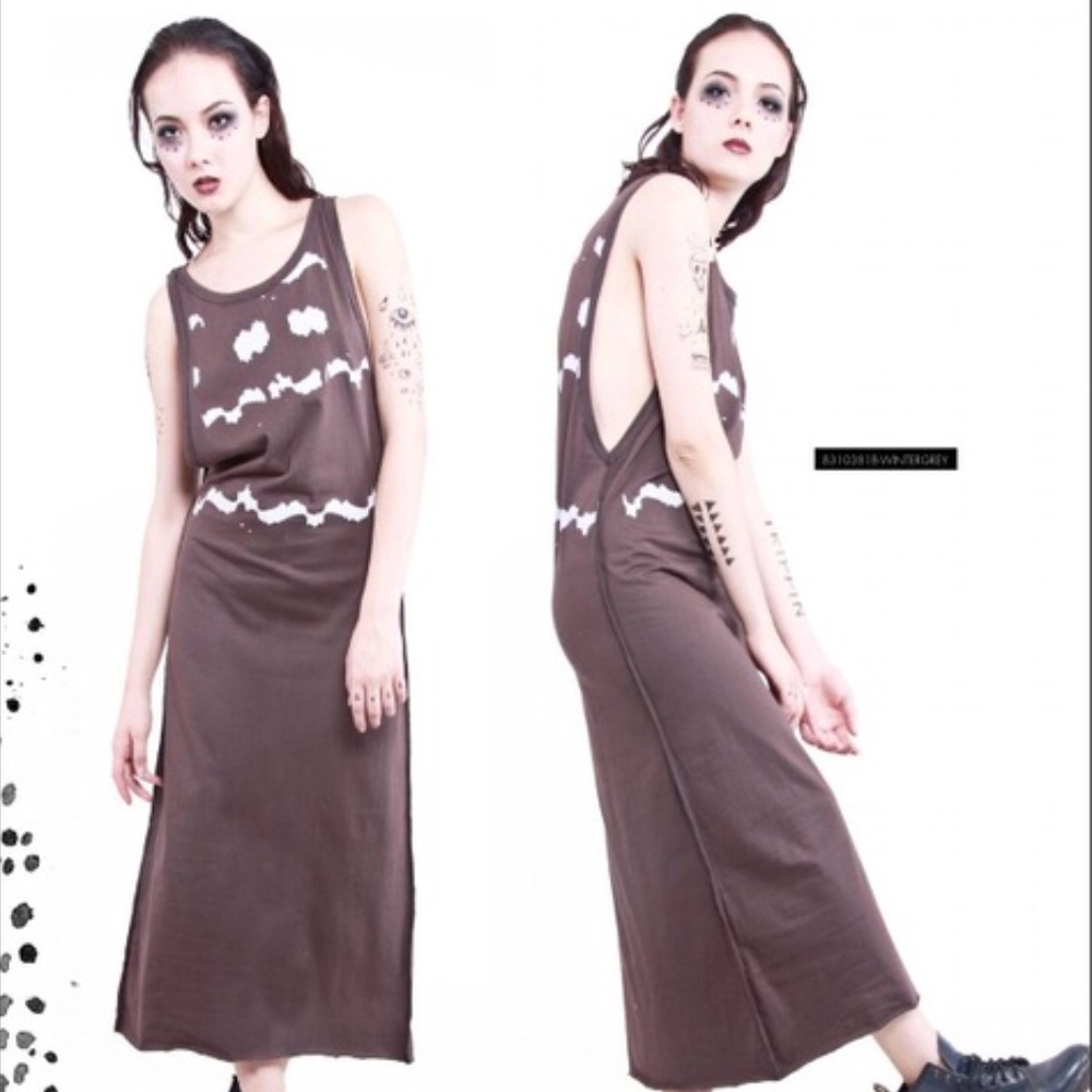 YourEyesLie Eira Hand Painted Tank Top Dress